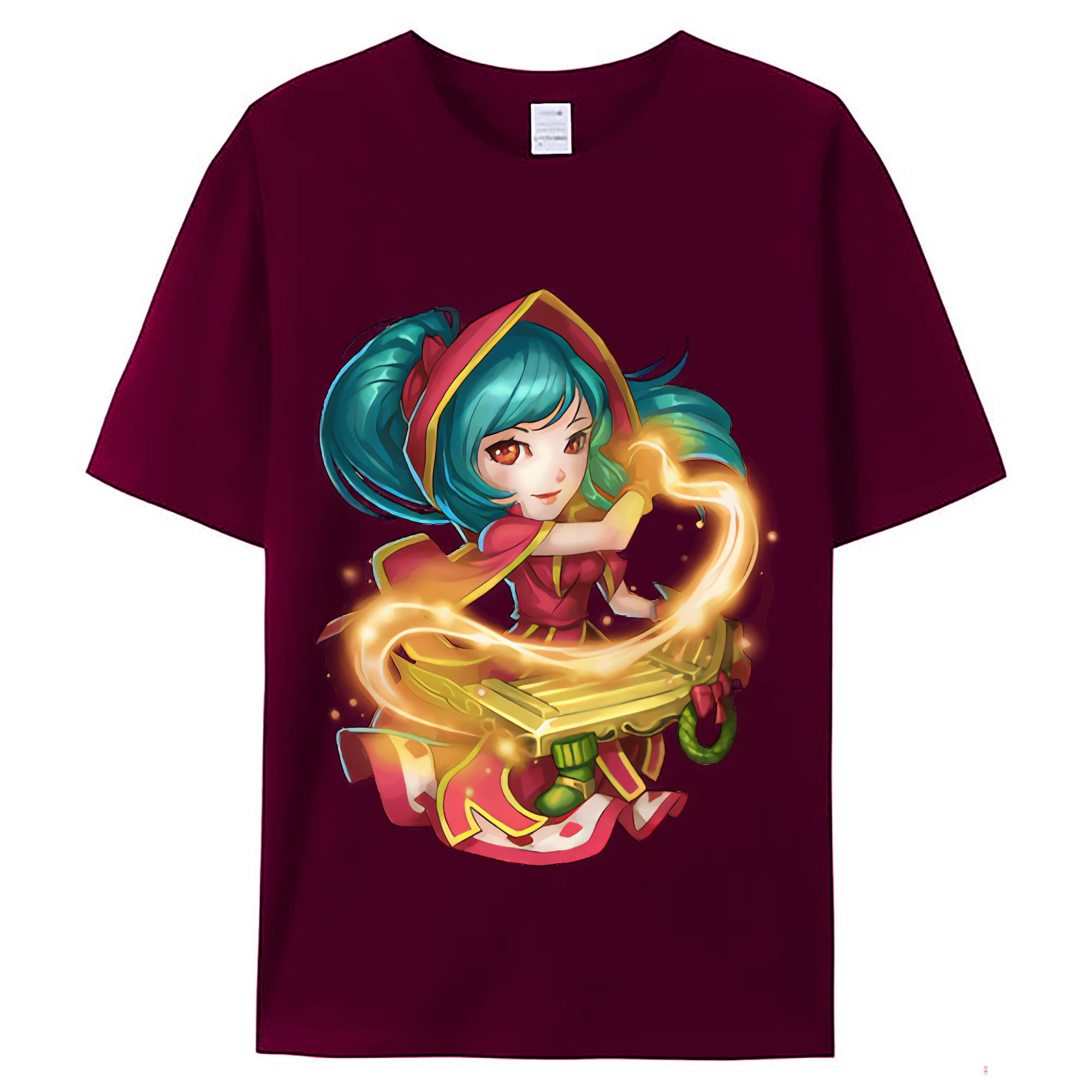 （画像用） リーグ・オブ・レジェンド League of Legends LOL レディースカジュアルプリントTシャツ（綿100％）
